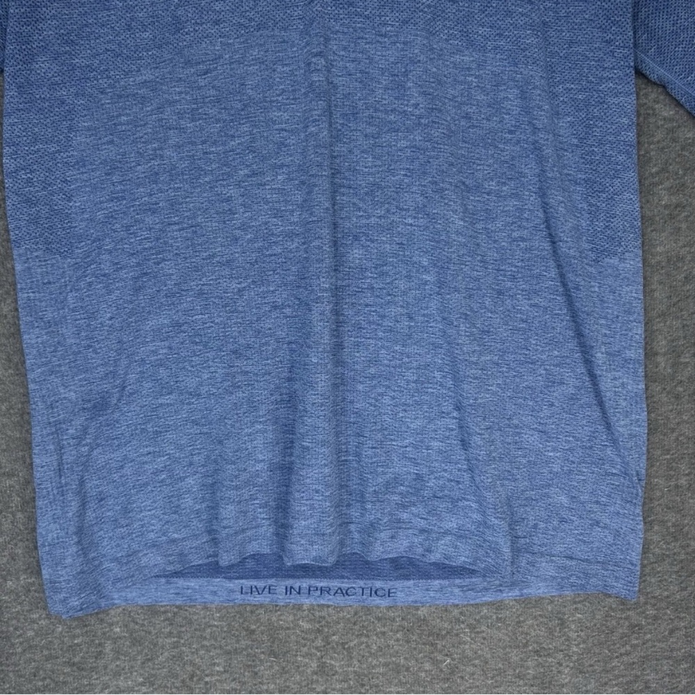 Lululemon Metal Vent Tech Polo Shirt Men's XL Blue Stretch Lightweight Golf - Picture 4 of 10